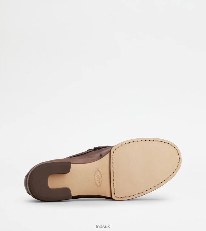 Tod's Men Loafers in Leather 602L84674 Brown