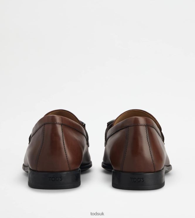 Tod's Men Loafers in Leather 602L84686 Brown