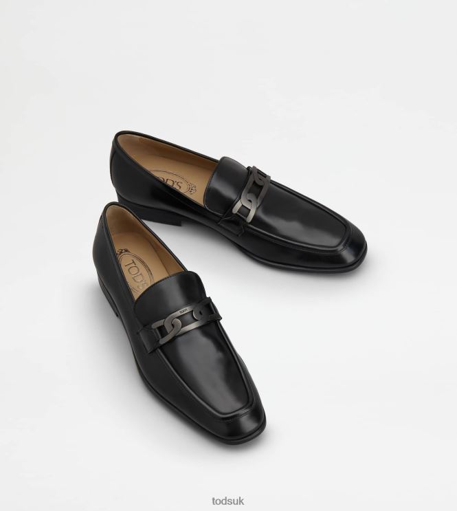 Tod's Men Loafers in Leather 602L84687 Black