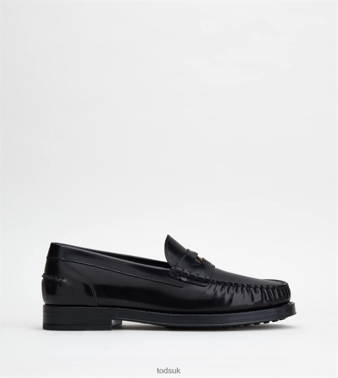 Tod's Men Loafers in Leather 602L84702 Black