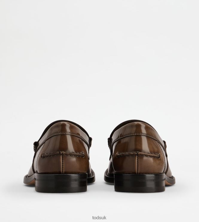 Tod's Men Loafers in Leather 602L84706 Brown