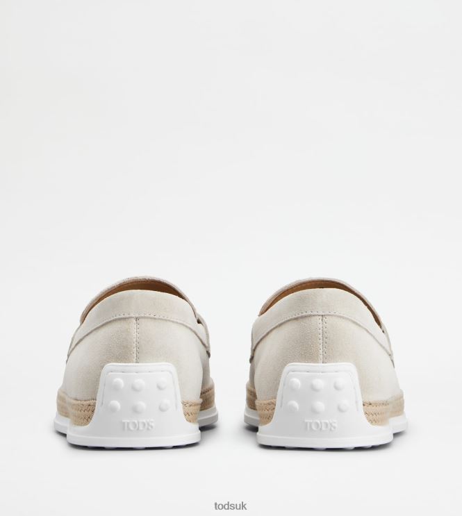 Tod's Men Loafers in Suede 602L84640 Beige