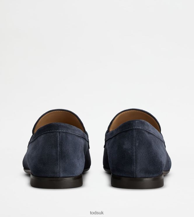 Tod's Men Loafers in Suede 602L84658 Blue