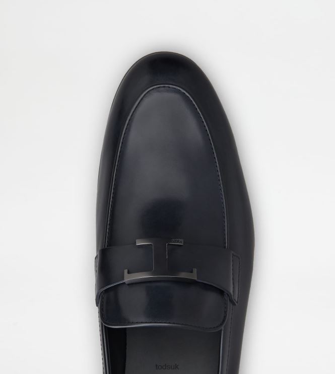 Tod's Men T Timeless Loafers in Leather 602L84655 Blue