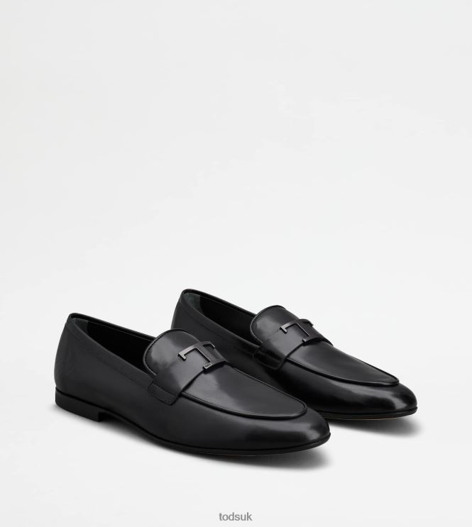 Tod's Men T Timeless Loafers in Leather 602L84665 Black
