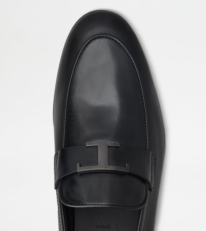 Tod's Men T Timeless Loafers in Leather 602L84665 Black