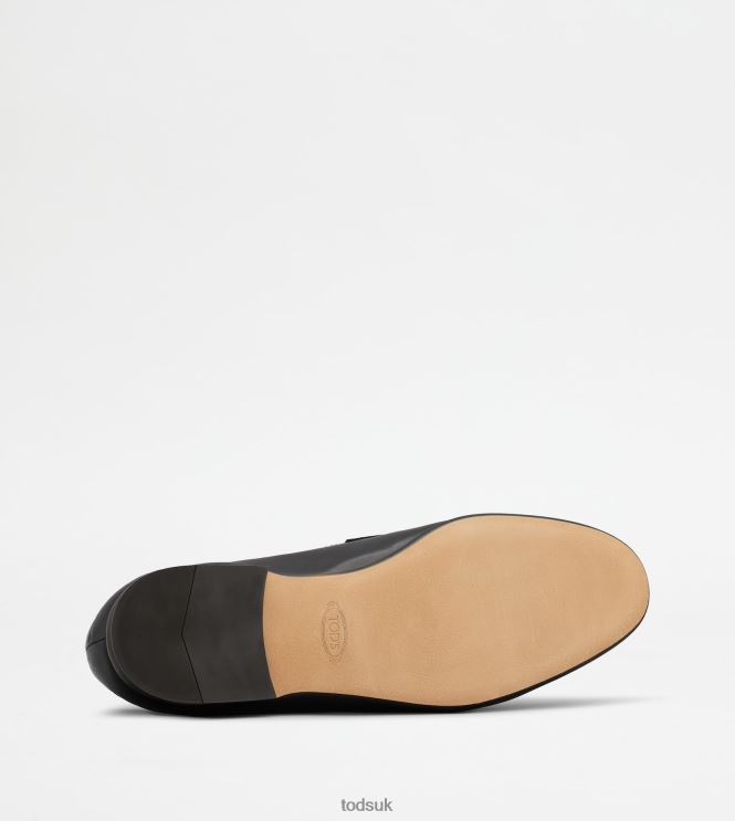 Tod's Men T Timeless Loafers in Leather 602L84665 Black