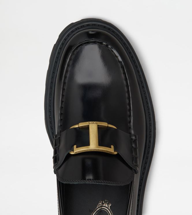 Tod's Men T Timeless Loafers in Leather 602L84670 Black