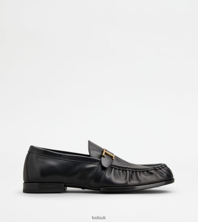 Tod's Men T Timeless Loafers in Leather 602L84676 Black