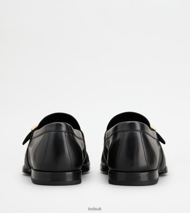Tod's Men T Timeless Loafers in Leather 602L84676 Black