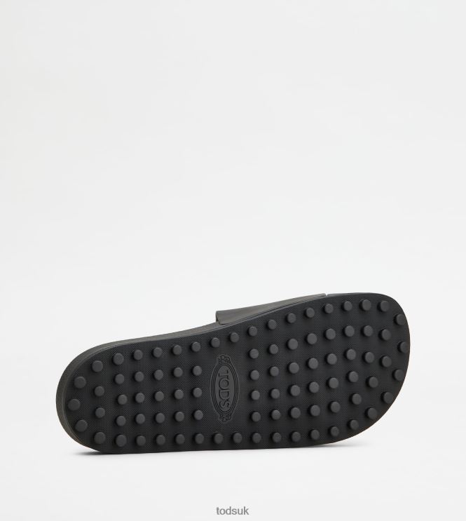 Tod's Men Rubber Slide 602L84921 Black