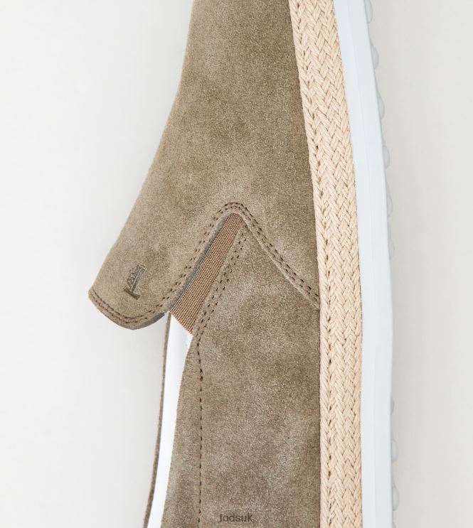 Tod's Men Slip-On Shoes in Suede 602L84911 Beige