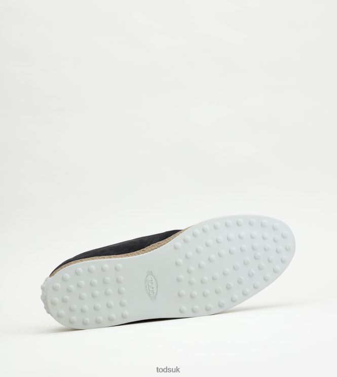 Tod's Men Slip-On Shoes in Suede 602L84915 Grey