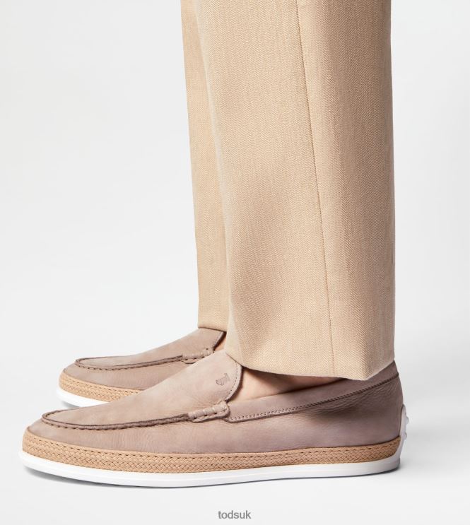 Tod's Men Slip-Ons in Nubuck 602L84901 Beige