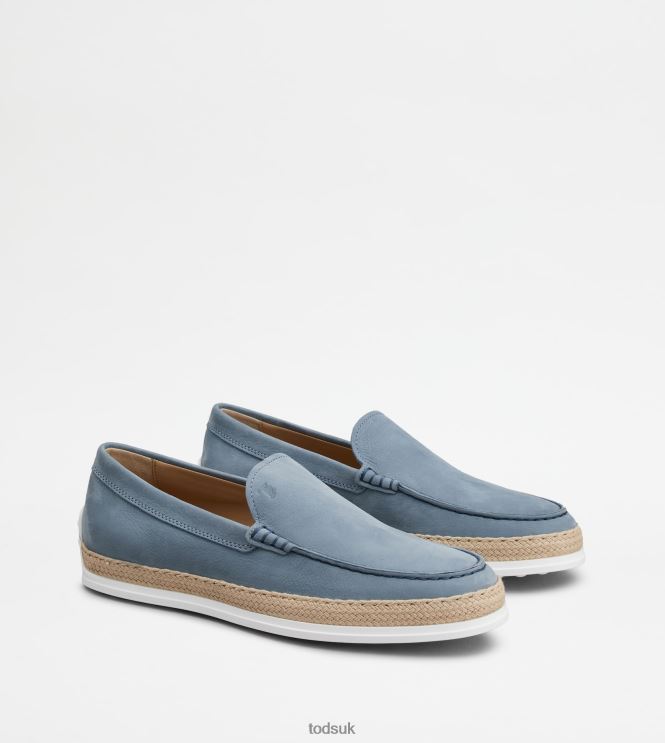Tod's Men Slip-Ons in Nubuck 602L84903 Light Blue