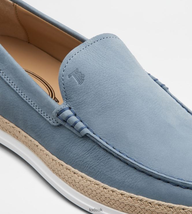 Tod's Men Slip-Ons in Nubuck 602L84903 Light Blue