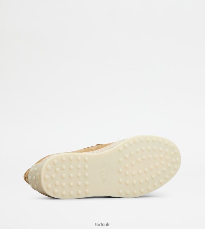 Tod's Men Slip-Ons in Suede 602L84898 Beige