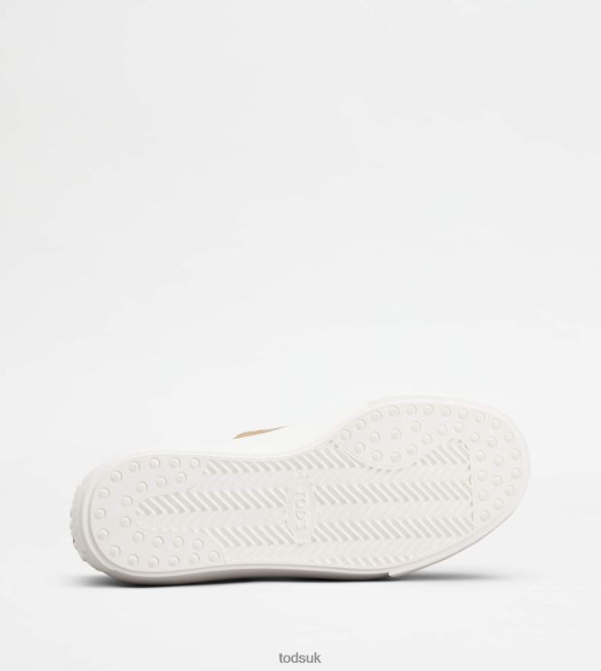 Tod's Men Sneakers in Fabric and Suede 602L84852 Beige/Off White