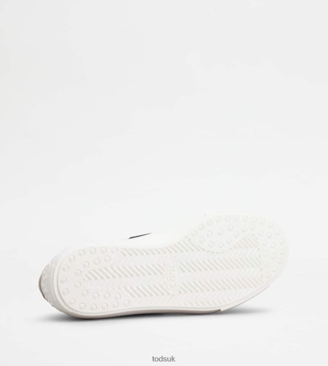 Tod's Men Sneakers in Smooth Leather and Suede 602L84850 White/Blue/Beige