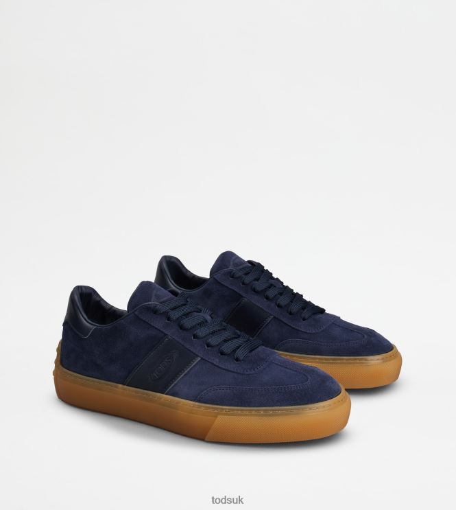 Tod's Men Sneakers in Suede 602L84859 Blue