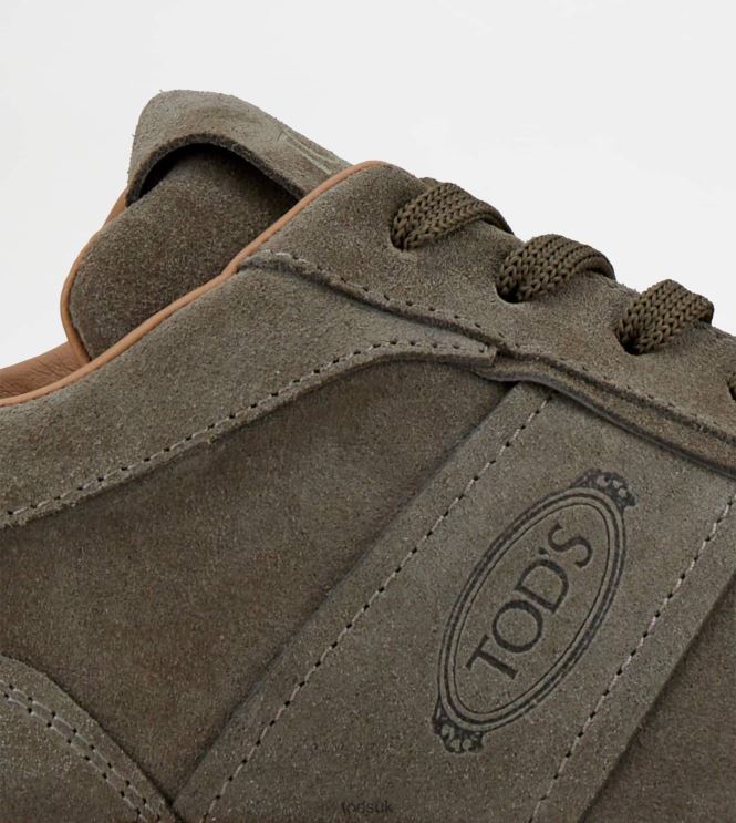 Tod's Men Tabs Sneakers in Suede 602L84837 Beige