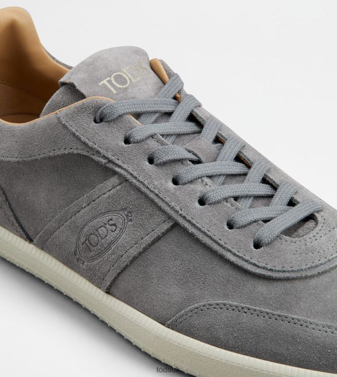 Tod's Men Tabs Sneakers in Suede 602L84894 Brown