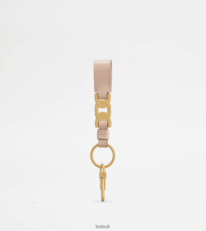 Tod's Women Kate Key Holder in Leather 602L84514 Pink