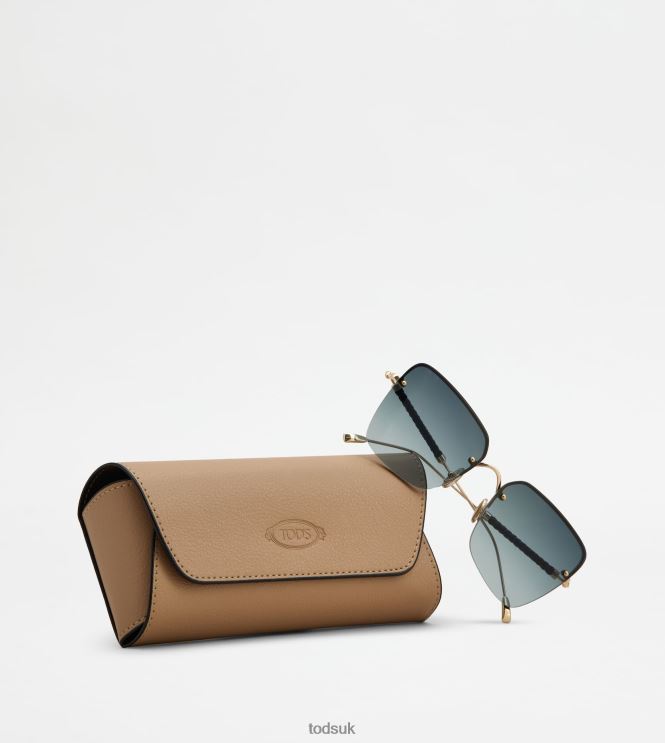 Tod's Women Butterfly Sunglasses 602L84540 Gold