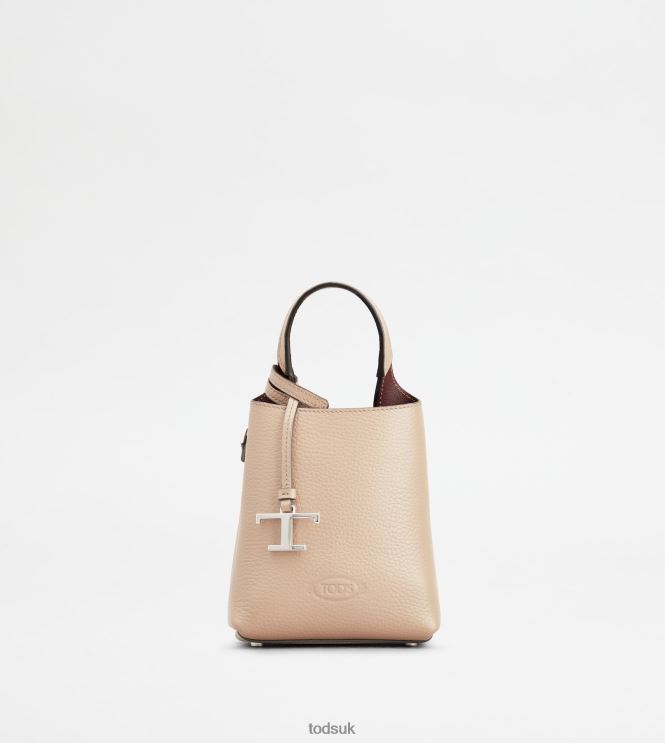 Tod's Women Micro Bag in Leather 602L84460 Off White