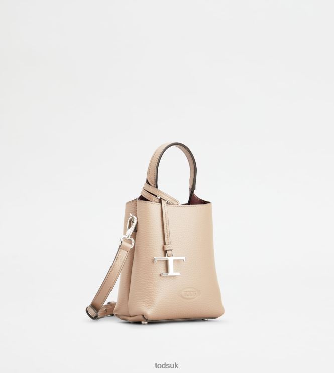 Tod's Women Micro Bag in Leather 602L84460 Off White