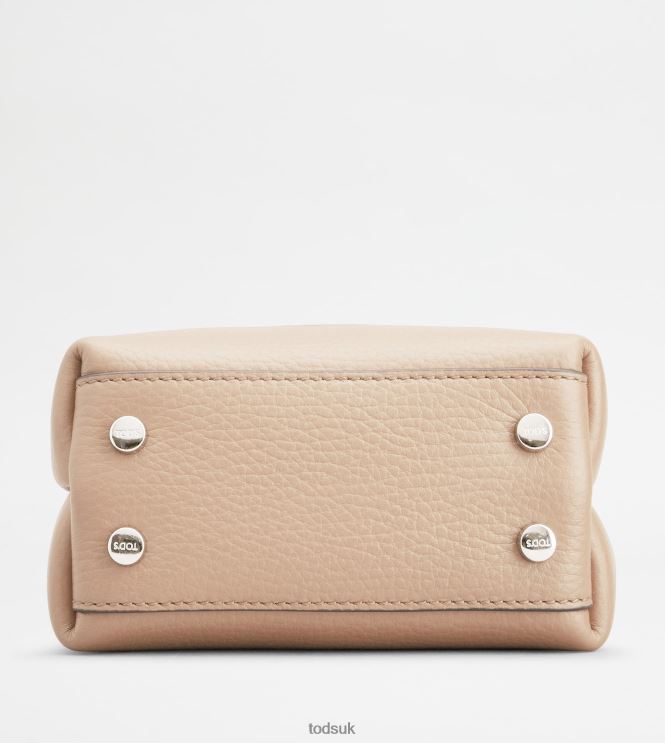Tod's Women Micro Bag in Leather 602L84460 Off White