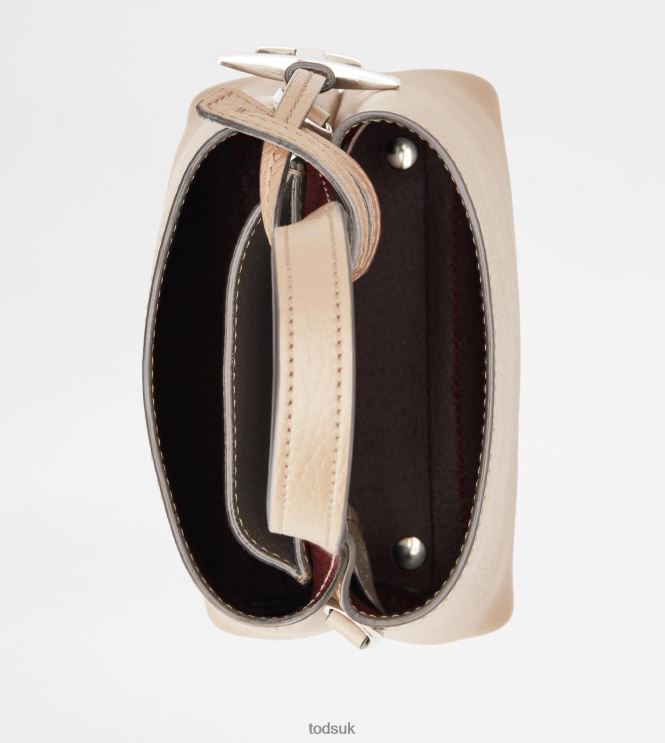 Tod's Women Micro Bag in Leather 602L84460 Off White
