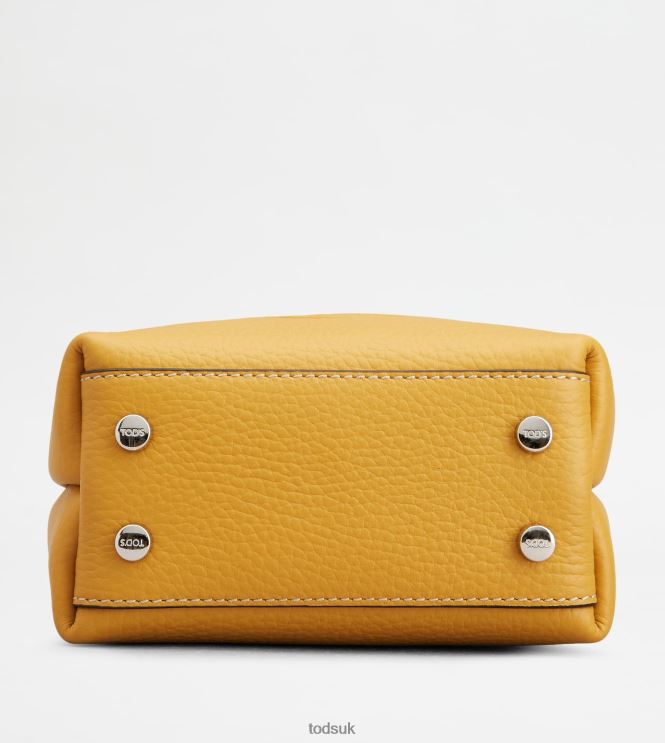 Tod's Women Micro Bag in Leather 602L84462 Yellow