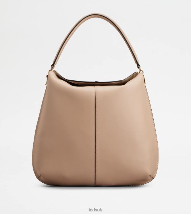 Tod's Women Hobo Bag T Case in Leather Large 602L84392 Pink