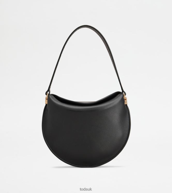Tod's Women Hobo Bag T Case in Leather Micro 602L84418 Black