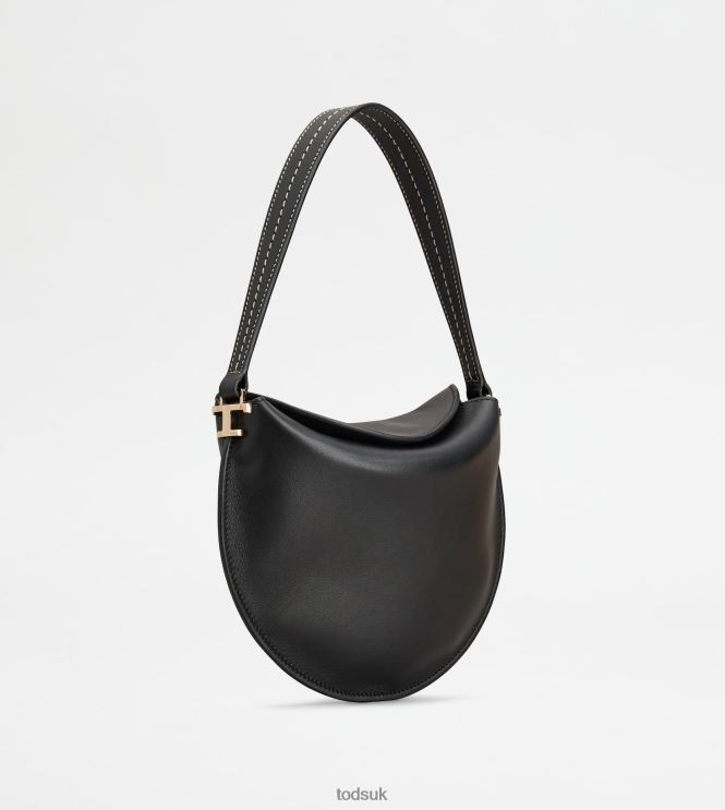 Tod's Women Hobo Bag T Case in Leather Micro 602L84418 Black