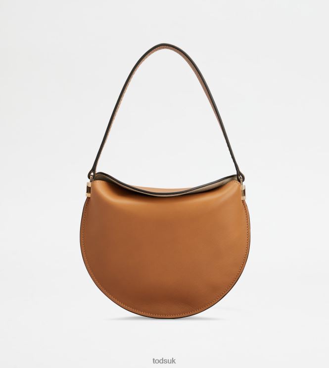 Tod's Women Hobo Bag T Case in Leather Micro 602L84419 Brown