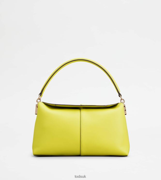 Tod's Women Shoulder Bag T Case in Leather Mini 602L84454 Yellow