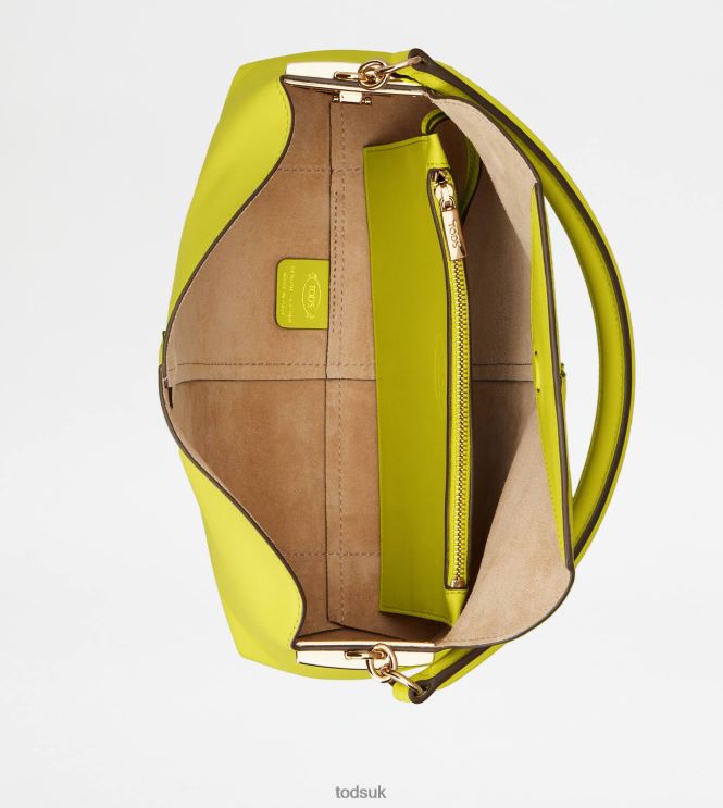Tod's Women Shoulder Bag T Case in Leather Mini 602L84454 Yellow