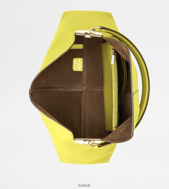 Tod's Women Shoulder Bag T Case in Leather Small 602L84396 Yellow