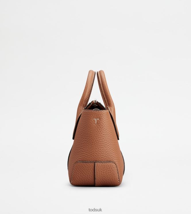 Tod's Women Di Bag in Leather Mini 602L84351 Brown