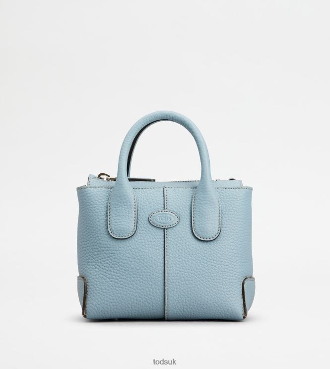 Tod's Women Di Bag in Leather Mini 602L84353 Light Blue