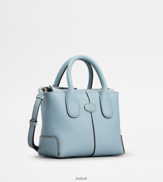 Tod's Women Di Bag in Leather Mini 602L84353 Light Blue