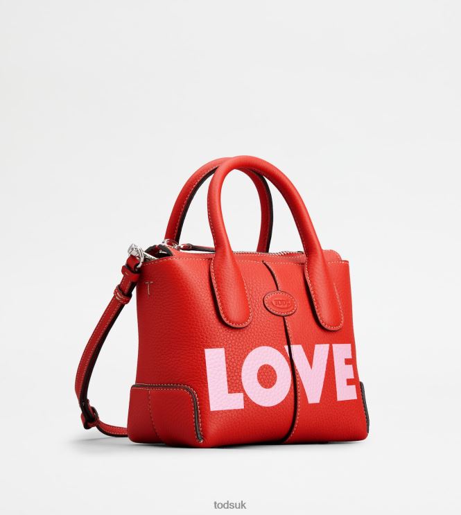 Tod's Women Di Bag in Leather Mini 602L84364 Red