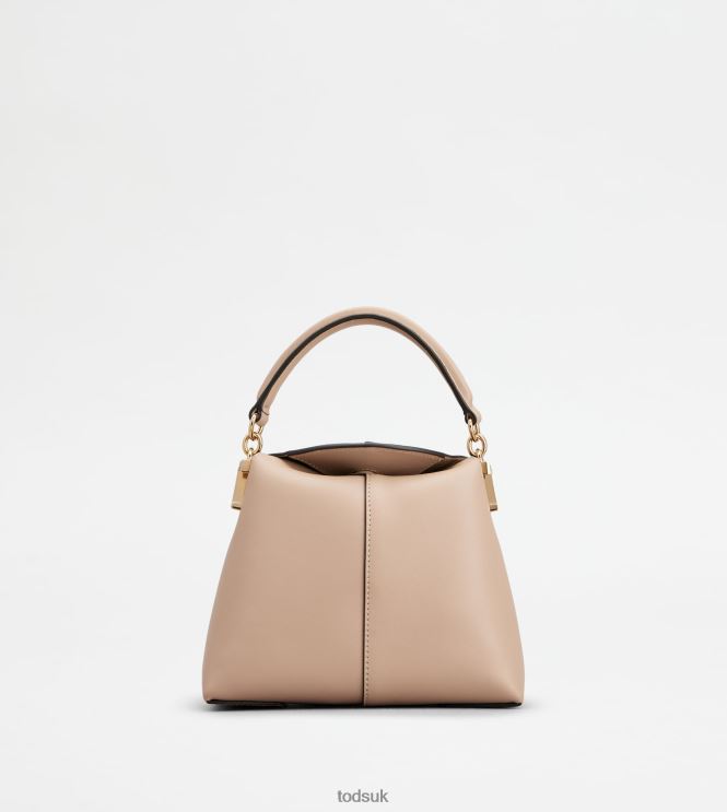 Tod's Women Tote Messenger Bag T Case in Leather Micro 602L84346 Pink