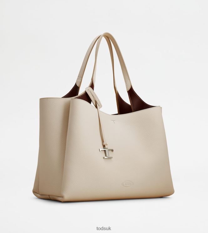 Tod's Women Bag in Leather Medium 602L84295 Beige