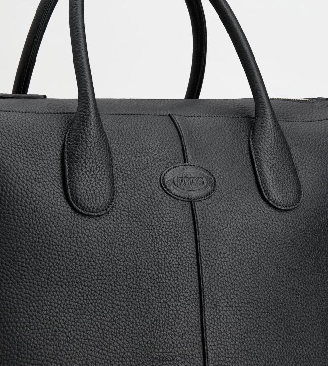Tod's Women Di Bag Travel Bag in Leather 602L84256 Black