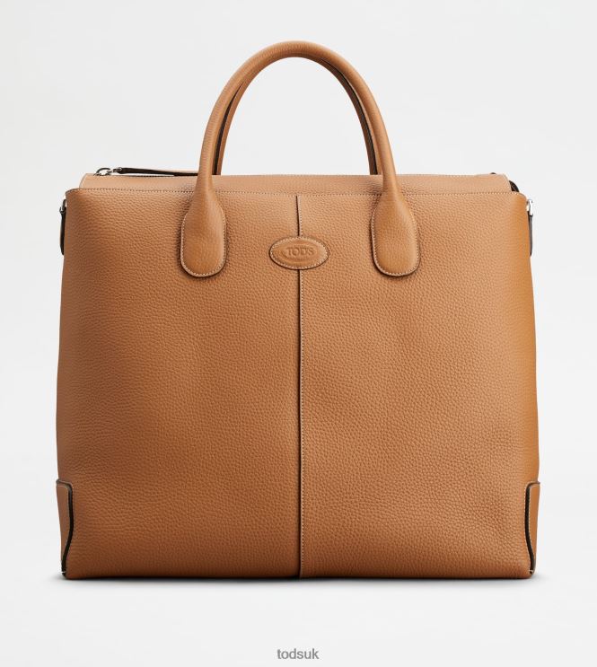 Tod's Women Di Bag Travel Bag in Leather 602L84257 Brown