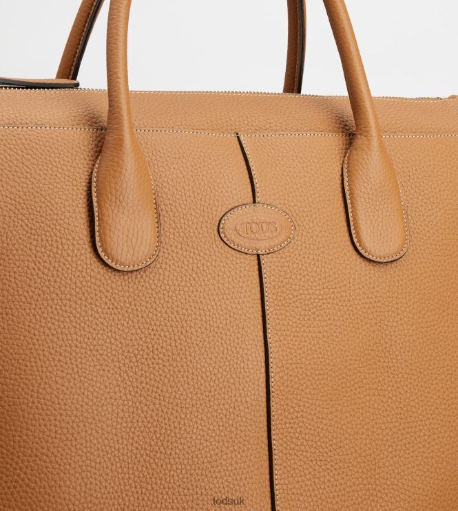 Tod's Women Di Bag Travel Bag in Leather 602L84257 Brown