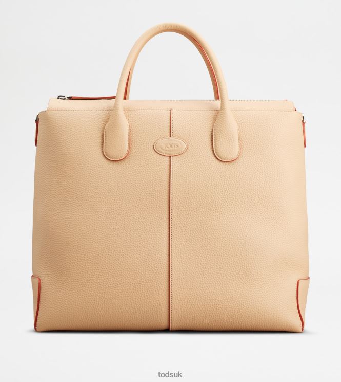 Tod's Women Di Bag Travel Bag in Leather 602L84258 Beige